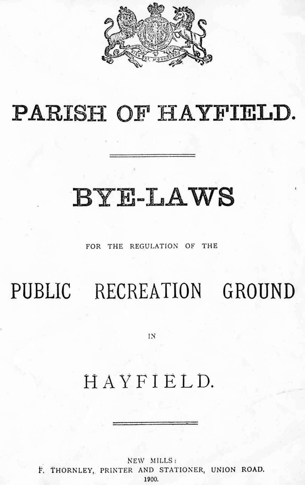 Hayfield Rec' BL